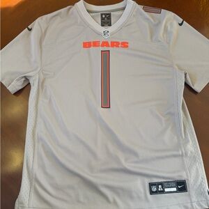 NFL Chicago Bears Light Gray and Orange Men’s Jersey